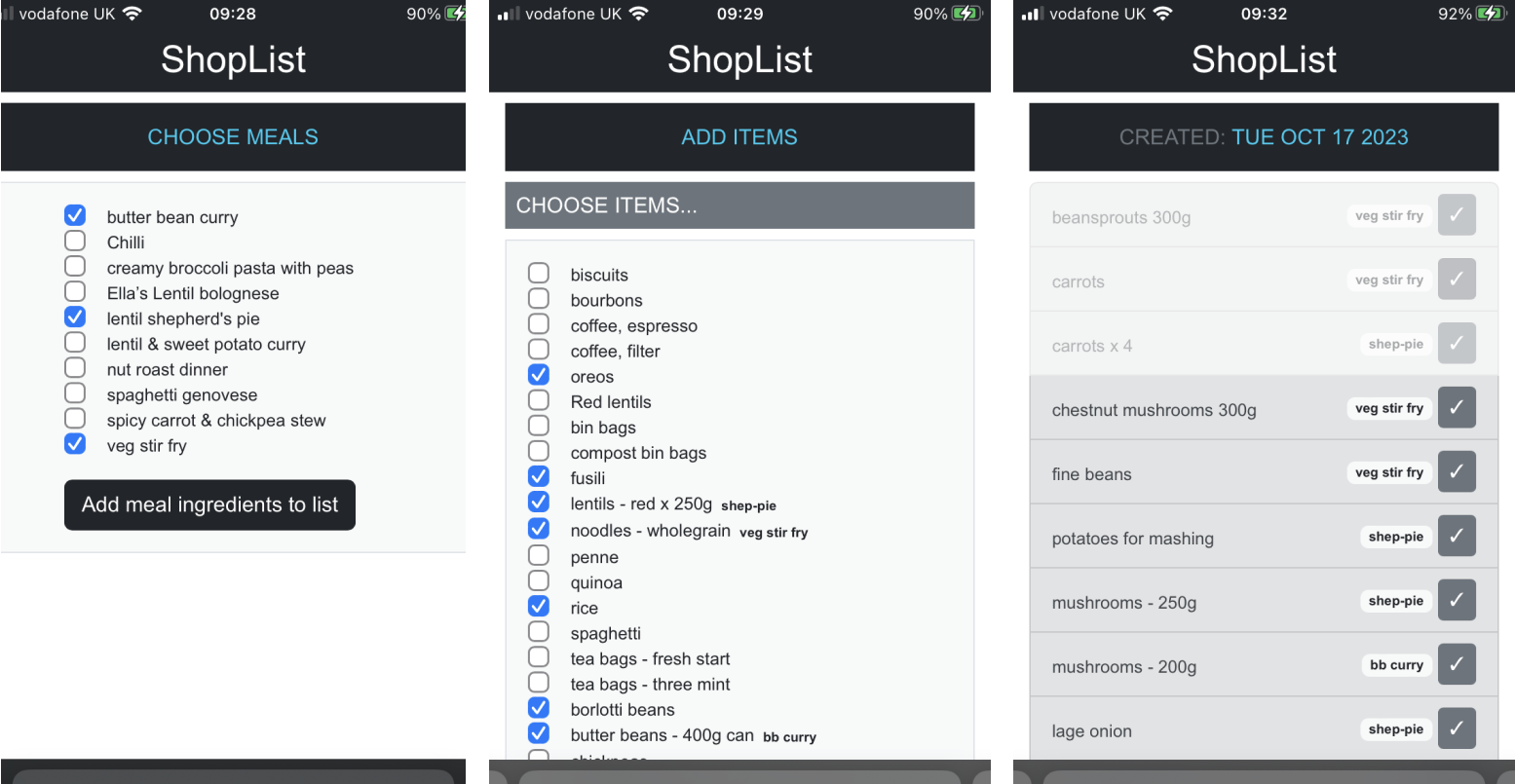 ShopList screenshot